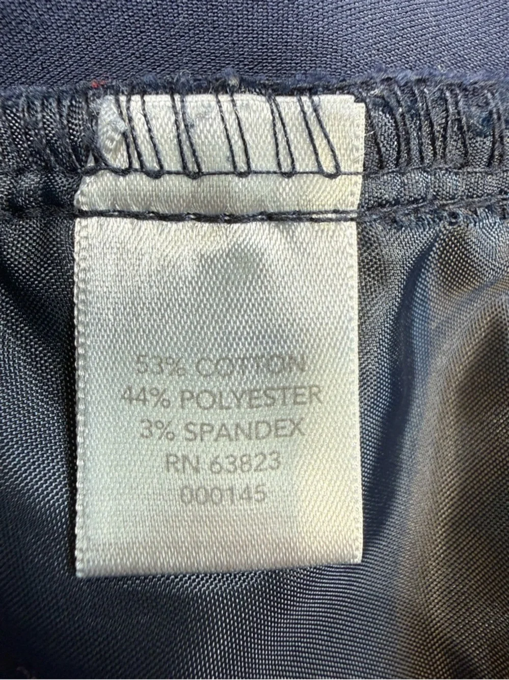 CJ Banks Everyday Trouser Navy Blue 16W Petite Cotton Blend